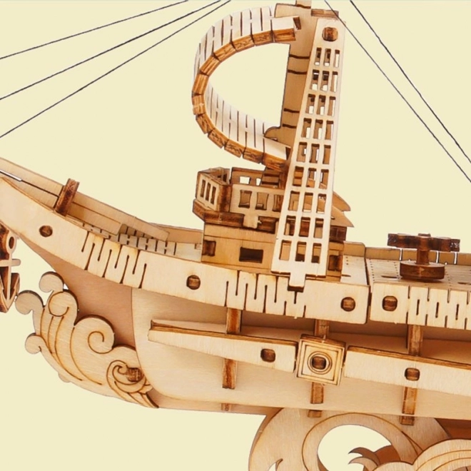 Żaglowiec - 3D drewniana układanka
