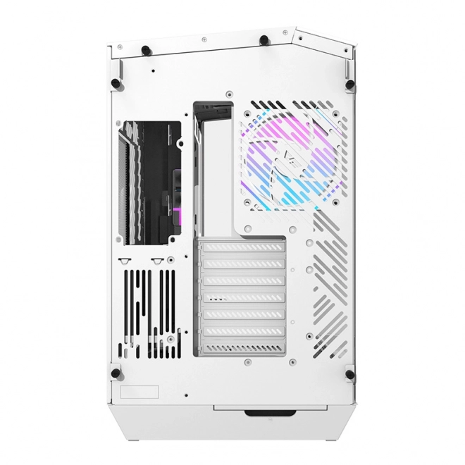 Obudowa komputerowa Darkflash z wentylatorami RGB i uchwytem na GPU biała