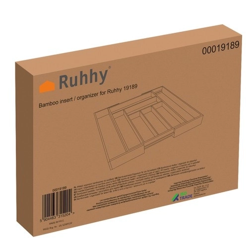 Bambusowy organizator kuchenny do szuflady Ruhha 19189