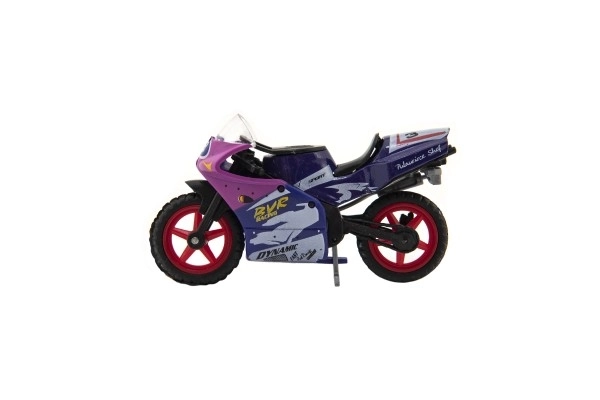 Motocykl wyścigowy metalowy/plastikowy 8cm na wolne koło mix rodzajów na karcie