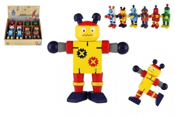 Robot drewniany 12cm od 18 miesięcy - 1 sztuka