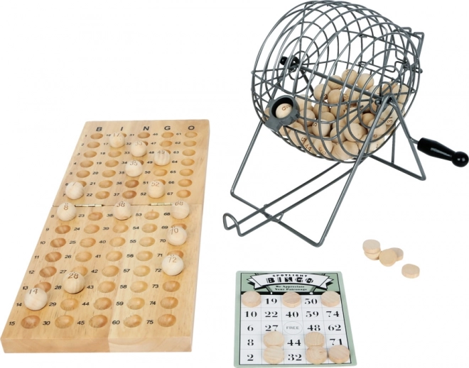 Gra bingo z drewna