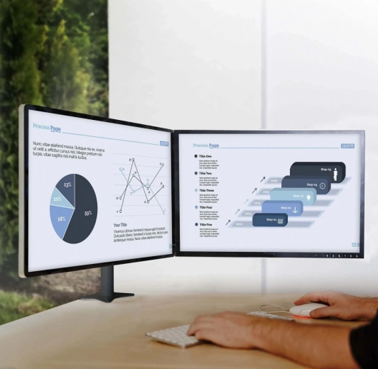 Dwa typy montażu do każdego biurka