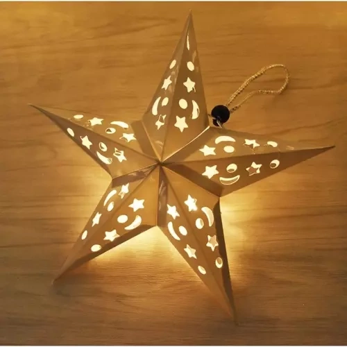 Świecąca papierowa gwiazda LED 50 cm