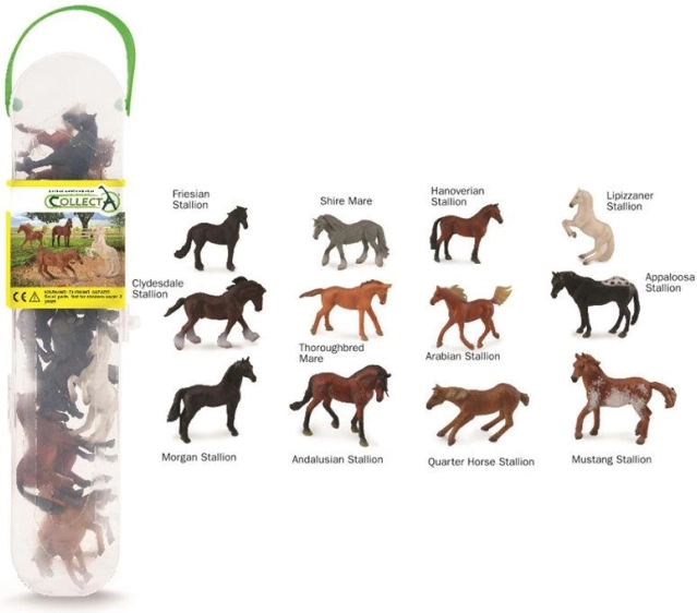 CollectA zestaw źrebiąt, 12 sztuk
