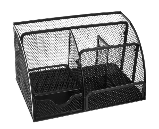czarny organizer na biurko