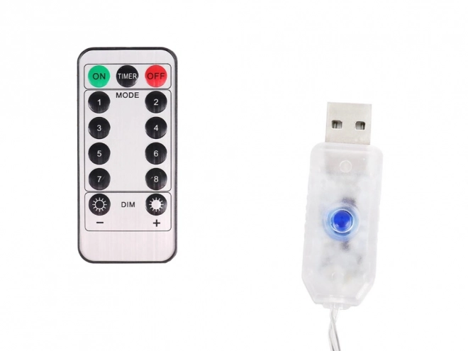 Świąteczna kurtyna świetlna z gwiazdami na USB