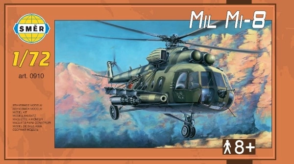 Model Mil Mi-8 1:72 25,5x29,5 cm w pudełku 34x19x6cm