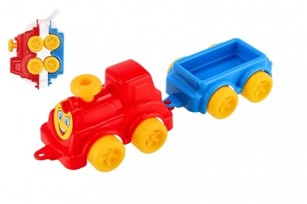 Plastowy pociąg z odłączanym wagonikiem 41 cm