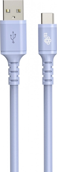 USB-C USB kabel silikonowy 1 m fioletowy