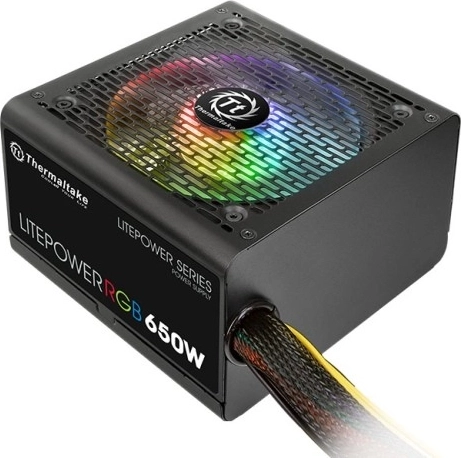 Thermaltake Litepower II Black 750 W – zasilacz ATX z aktywnym PFC i cichym wentylatorem 120 mm