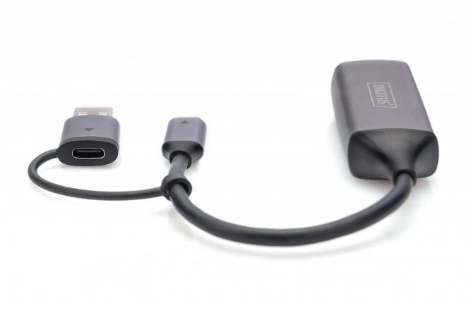 Digitus USB-C do USB-A adapter na RJ45 2.5 Gigabit Ethernet
