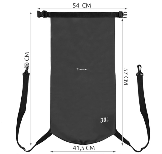 Wodoszczelny worek 30L czarny 23568