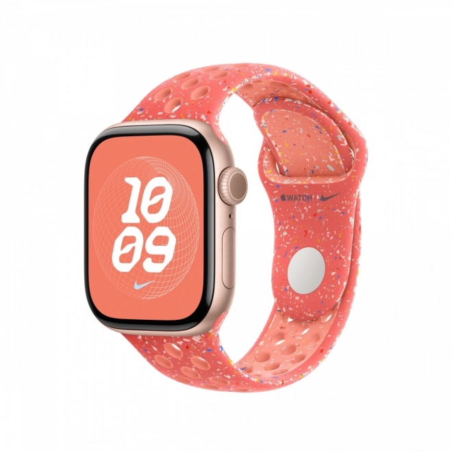 Sportowy pasek Nike w magicznej bursztynowej barwie na kopertę 42 mm - rozmiar S/M