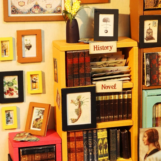 Samova czytelnia - Biblioteczka DIY Miniaturowy domek dla lalek