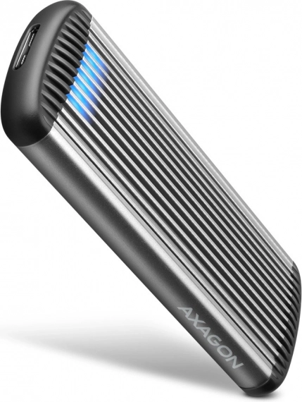 Aluminiowa obudowa AXAGON do SSD M.2 SATA bez śrub, USB 3.2 Gen 1