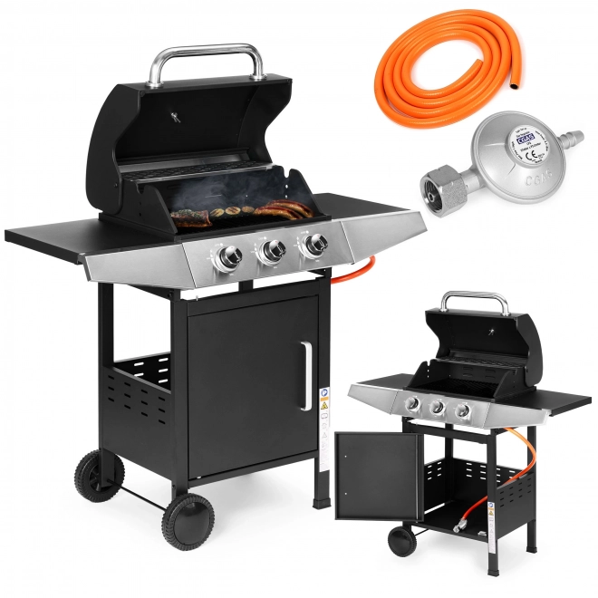 Gazowy grill ogrodowy z 3 palnikami
