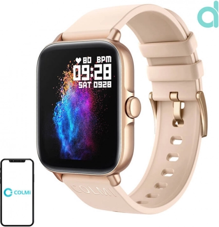 Colmi P28 Plus smartwatch w kolorze złotym