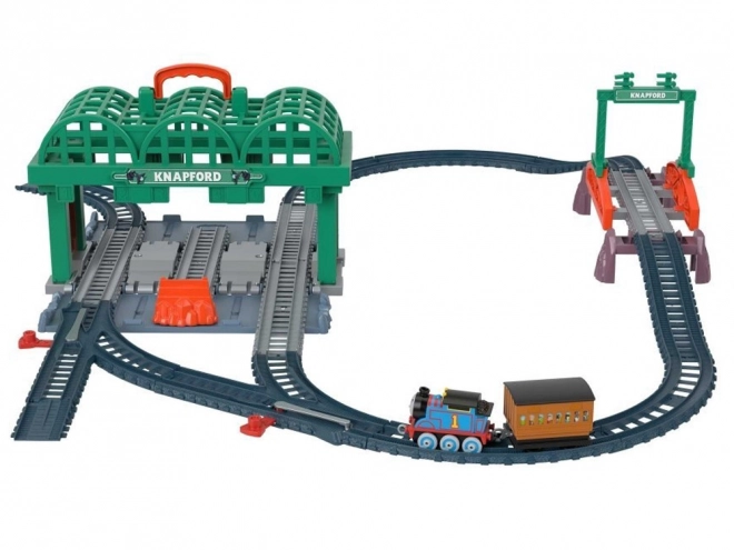 Fisher-Price Pociąg Tomek i przyjaciele Stacja Grodkov lokomotywa