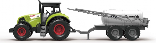 Traktor z opryskiwaczem, przyczepa 31 cm