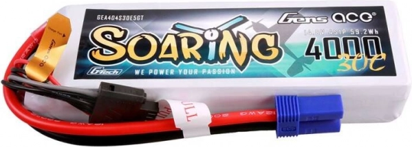 Akumulator Gens ace G-Tech Soaring 4000 mAh 14,8 V 30C 4S LiPo z wtykiem EC5