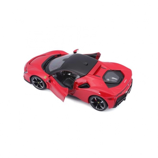 Bburago 1:24 Ferrari Top SF90 Stradale Czerwony