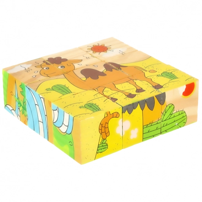 Drewniane puzzle Safari 3D