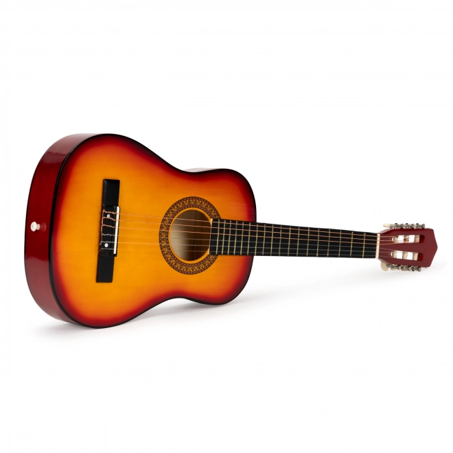 Dziecięca klasyczna gitara ECOTOYS, duża, drewniana, 6 strun