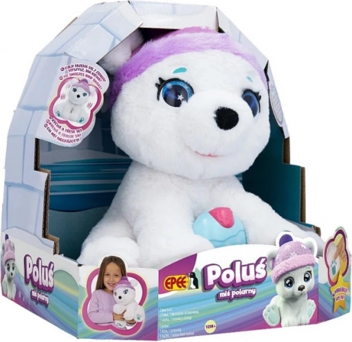 Interaktywny maskot niedźwiedź polarny Poluś
