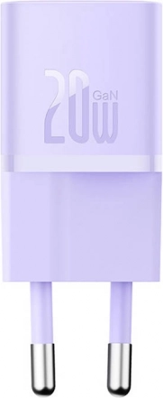 Mini ładowarka sieciowa Baseus GaN5 20 W USB‑C (fioletowa)