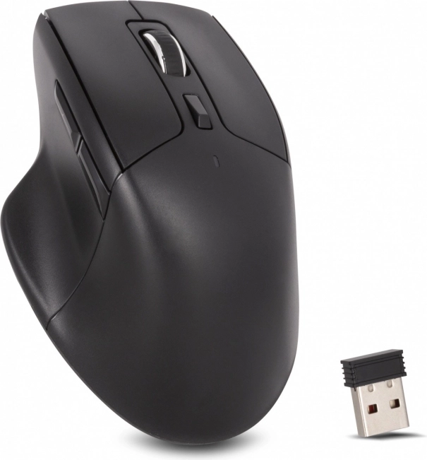 Bezprzewodowa cicha mysz SILENCIO 2.4G, 6 przycisków