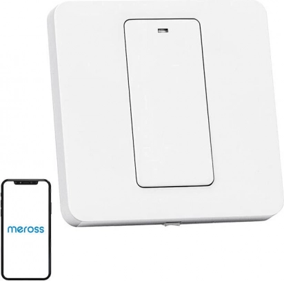 Inteligentny ścienny przełącznik Wi‑Fi MEROSS MSS510X EU z obsługą HomeKit