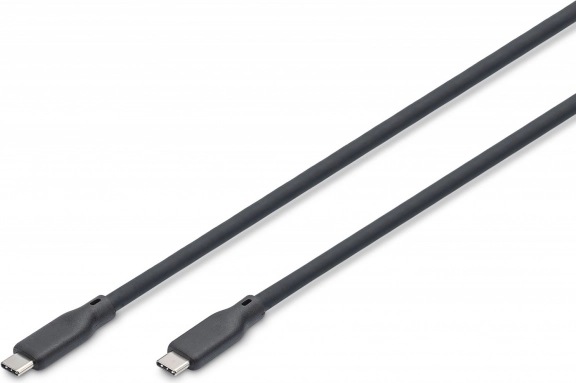 Silikonowy kabel USB‑C – USB‑C, USB 4 Gen3 40G 8K 240W, 0,5 m czarny