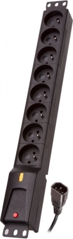 Listwa zasilająca PDU IEC 320, 8 gniazd, 3 m