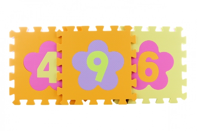 Piankowe puzzle 9 szt. liczby