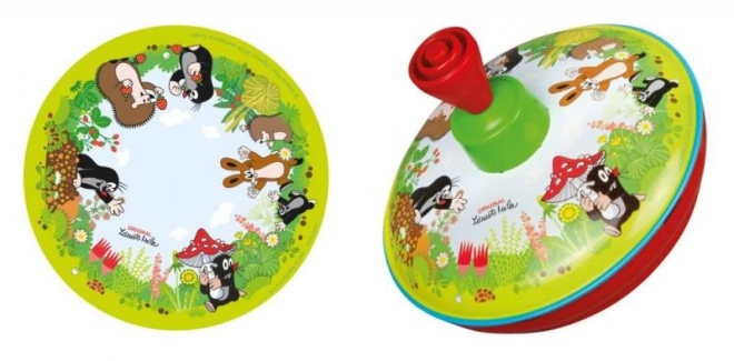 Kręcący Bączek Krtek metal/plastik 13cm