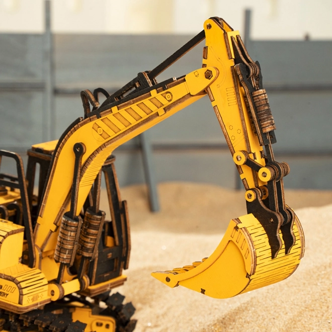 RoboTime drewniane 3D puzzle - Koparka