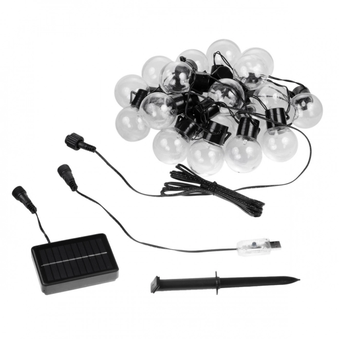 Girlanda ogrodowa solarna 2w1 LED MCE424 7m kule