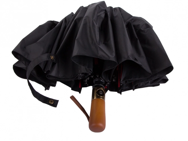 Elegancki składany parasol czarny