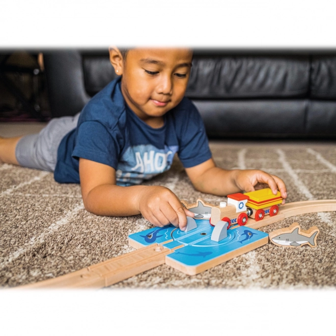 Bigjigs Rail Wir z rekinami