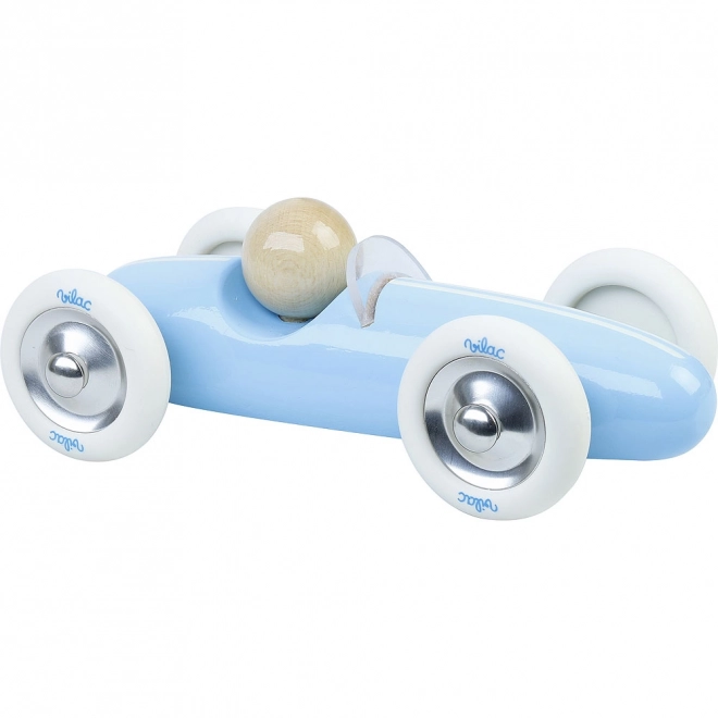 Vilac Drewniane auto duże Grand prix vintage jasno niebieskie
