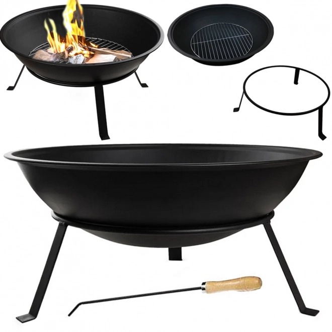 Ognisko ogrodowe z grillem 55 cm