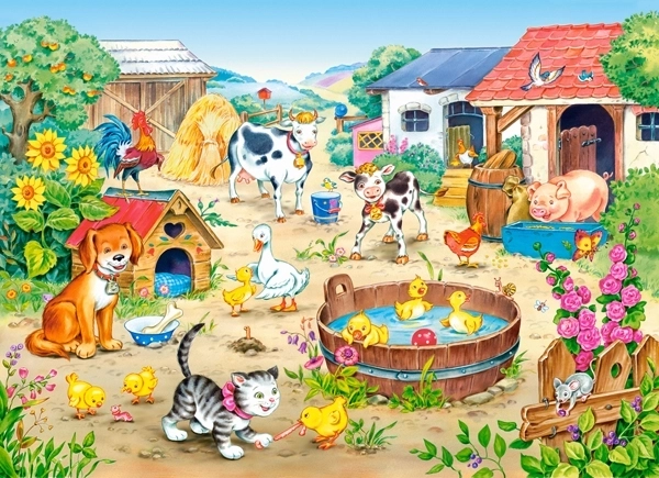 Puzzle farma 60 elementów
