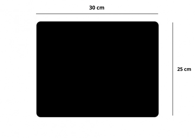 Podkładka antypoślizgowa pod mysz czarna 30x25cm