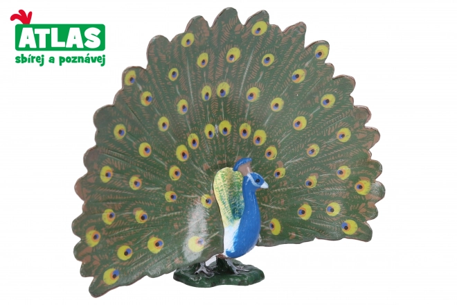 Ręcznie malowana figurka pawia 12 cm