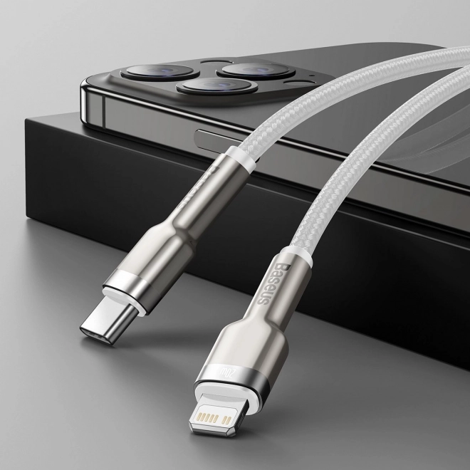 Kabel USB-C do Lightning Baseus Cafule z szybkim ładowaniem 20W, 1m
