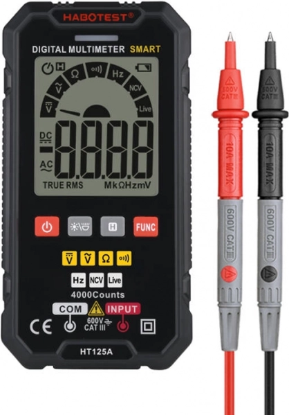Cyfrowy multimetr HABOTEST HT125A z True RMS i NCV