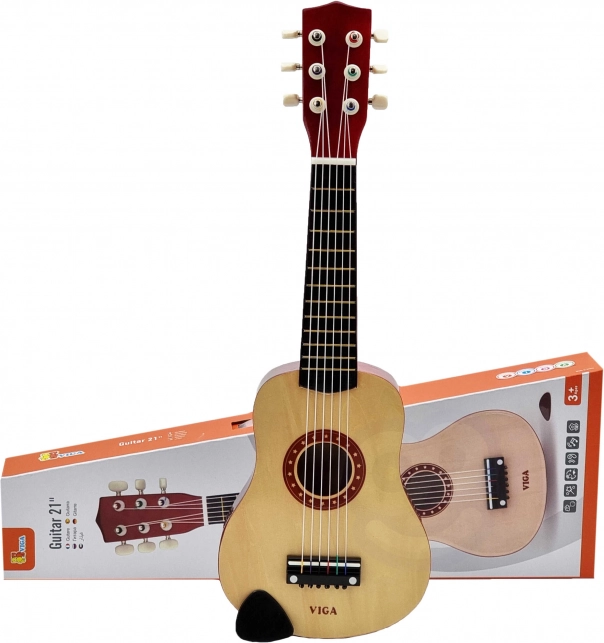 Drewniana gitara dziecięca 21″ z 6 strunami VIGA