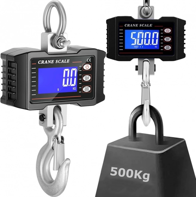 Waga hakowa dźwigowa 500 kg z wyświetlaczem LCD i akumulatorem