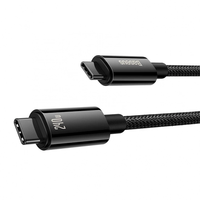 Kabel danych Baseus Tungsten Gold USB-C na USB-C 240W 2m czarny